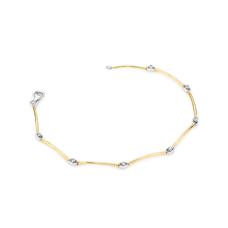 Bransoletka B36722 z diamentami żółte złoto