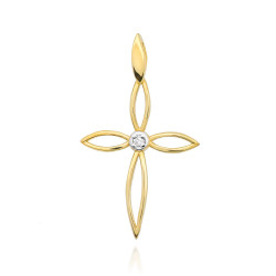 Krzyżyk K029 Diament 0,02ct...