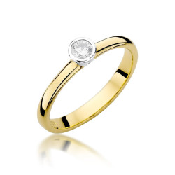 Pierścionek W337 Diament...