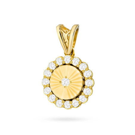 Zawieszka Z0515 Diament 0,0145ct żółte złoto
