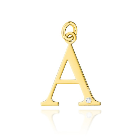 Zawieszka Z069 Diament 0,005ct żółte złoto