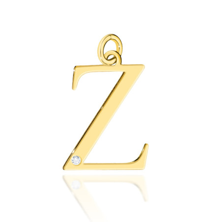 Zawieszka Z069 Diament 0,005ct żółte złoto