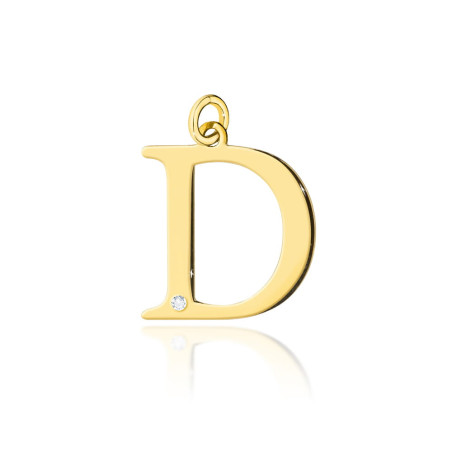 Zawieszka Z070 Diament 0,005ct żółte złoto