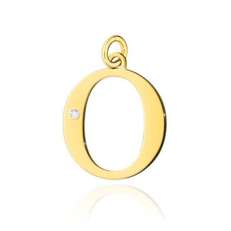 Zawieszka Z070 Diament 0,005ct żółte złoto