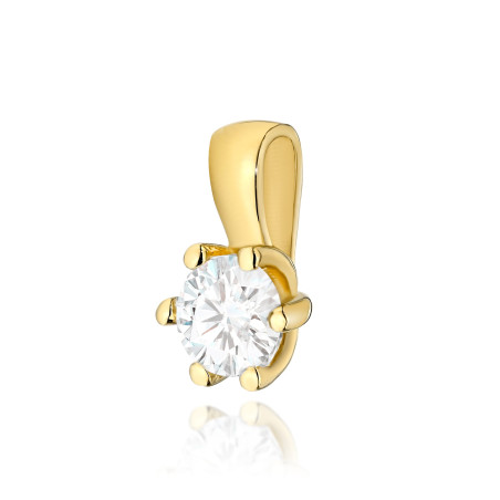 Zawieszka Z222 Diament 0,30ct żółte złoto