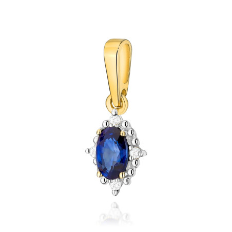 Zawieszka Z512 Szafir 0,30ct żółte złoto