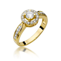 Pierścionek W363 Diament...