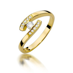 Pierścionek W372 Diament...