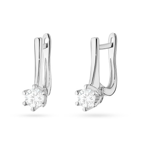 Kolczyki K0520 Diament Laboratoryjny 2 x 0,30ct białe złoto