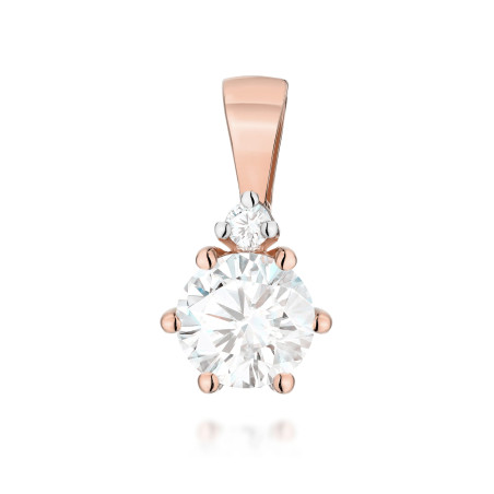 Zawieszka Z0076 Diament Laboratoryjny różowe złoto