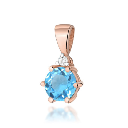 Zawieszka Z076 Topaz 0,50ct różowe złoto