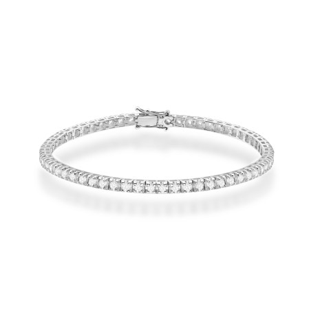 Bransoletka B0031 z diamentami laboratoryjnymi białe złoto
