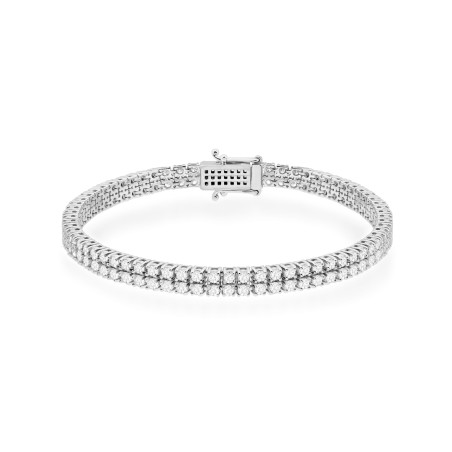 Bransoletka B0034 z diamentami laboratoryjnymi białe złoto