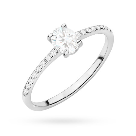 Pierścionek W0582 Diament 0,30ct białe złoto