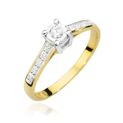 Pierścionek W474 Diament...