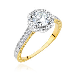 Pierścionek W498 Diament...