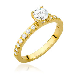 Pierścionek W546 Diament...