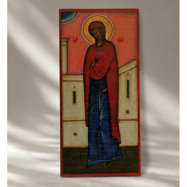 Ikona "Matka Boża Zwiastowanie"12,8 x 6 cm (czerwony tył)