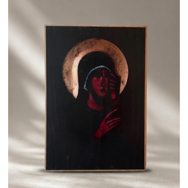 Ikona "Matka Boża" 24 x 17 cm (na drewnie bukowym)