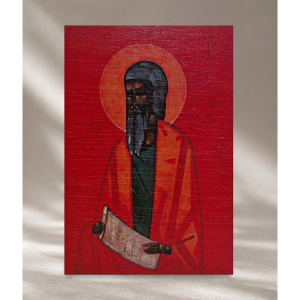 Ikona "Święty Teodor"  14,4 x 20,8 cm (zielony tył)