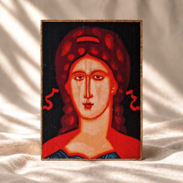 Ikona "Archanioł" 11,5 x 9 cm (czarny tył)