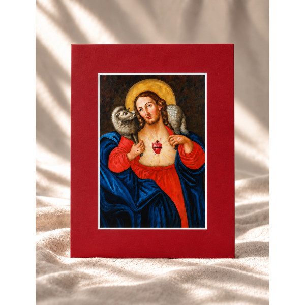 Najświętsze Serce Pana Jezusa z Milejczyc – passe-partout 24 × 30 cm