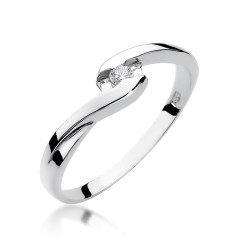 Pierścionek W158 Diament...