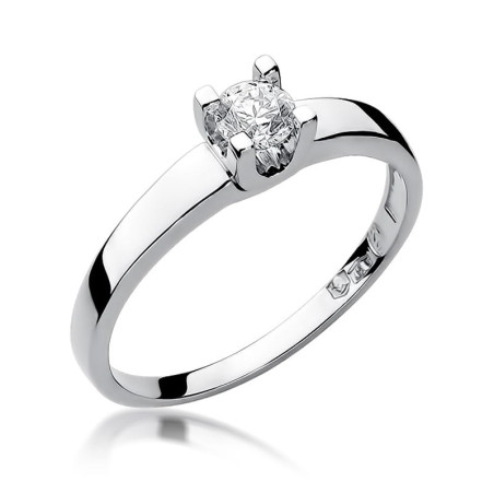 Pierścionek W225B Diament 0,25ct białe złoto