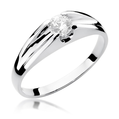 Pierścionek W233 Diament 0,50ct białe złoto