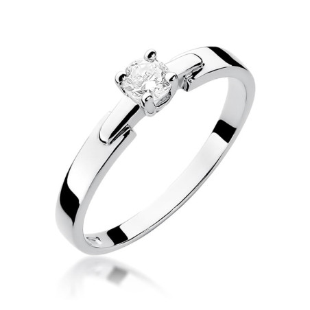 Pierścionek W241 Diament 0,20ct białe złoto