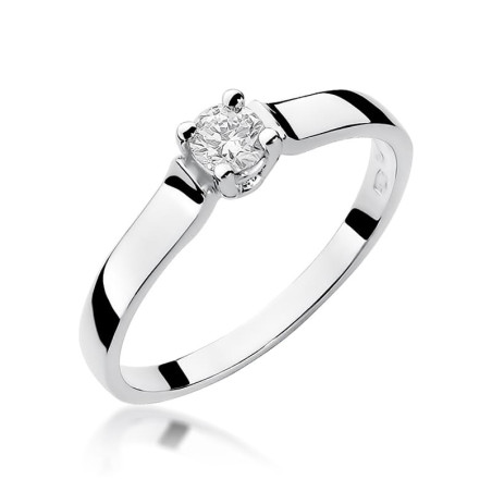 Pierścionek W244 Diament 0,20ct białe złoto