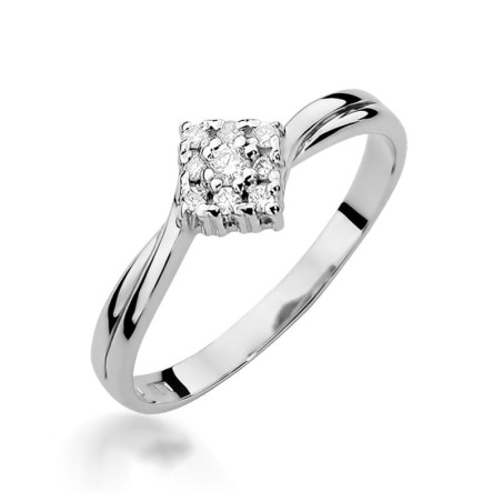 Pierścionek W275 Diament 0,02ct białe złoto