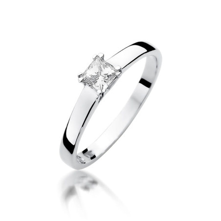 Pierścionek W347 Diament 0,30ct białe złoto