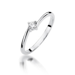 Pierścionek W395 Diament...