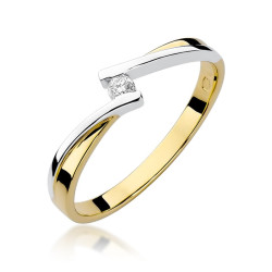 Pierścionek W137 Diament...