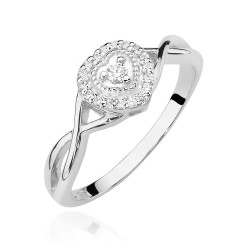 Pierścionek W458 Diament...