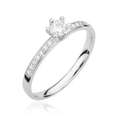 Pierścionek W459B Diament...