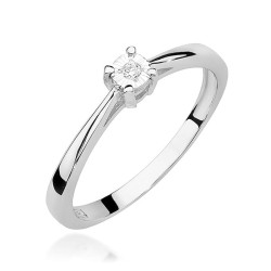 Pierścionek W463 Diament...