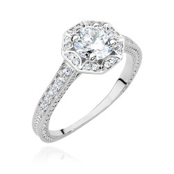 Pierścionek W498 Diament...