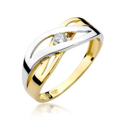 Pierścionek W156 Diament...