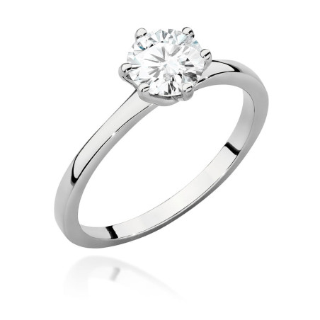 Pierścionek W535 Diament 1,00ct białe złoto