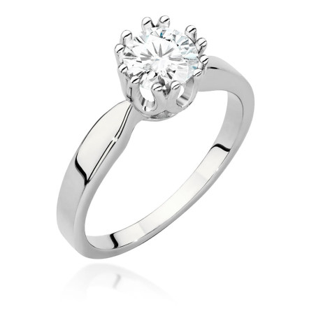 Pierścionek W541 Diament 0,70ct białe złoto
