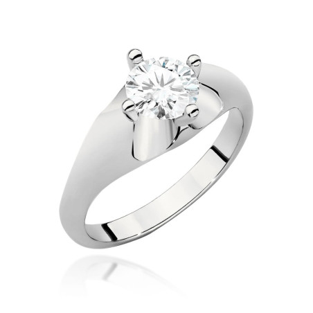 Pierścionek W545 Diament 0,70ct białe złoto