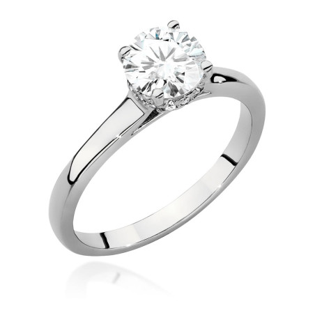 Pierścionek W547 Diament 1,00ct białe złoto