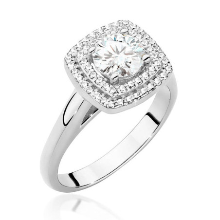 Pierścionek W548 Diament 0,70ct białe złoto