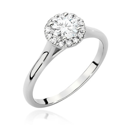 Pierścionek W550 Diament 0,50ct białe złoto
