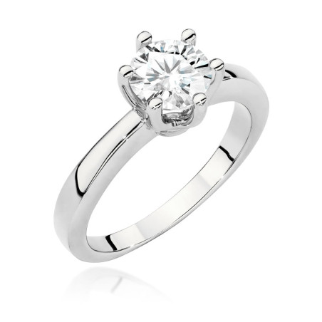 Pierścionek W563 Diament 1,00ct białe złoto