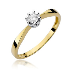 Pierścionek W173 Diament...
