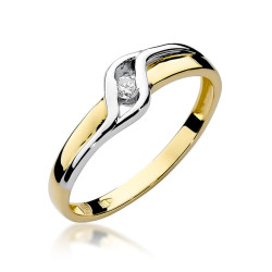 Pierścionek W178 Diament...