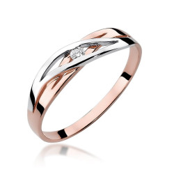 Pierścionek W156 Diament...